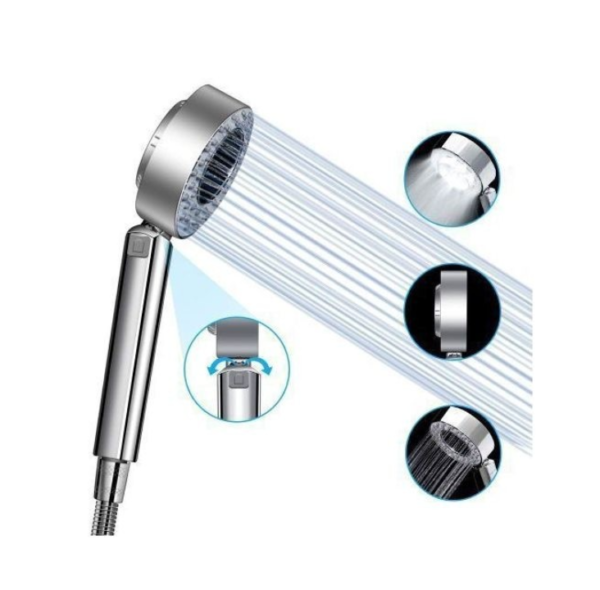 Pommeau Douche haute pression 2 Modes de Douchette, Double face Douche A Main Pistolet